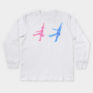 Figure skating (twizzles) Kids Long Sleeve T-Shirt